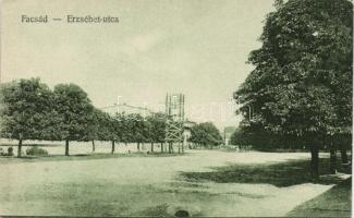 Facset, Facsád; Erzsébet utca / street