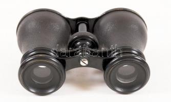 Jelzett színházi látcső, tokkal, 8×12 cm