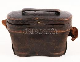 Jelzett színházi látcső, tokkal, 8×12 cm