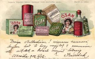 Czerny's Osan, Wien; Perfumery advertisement litho