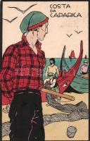 Costa da Caparica, Costumes Portugueses / fishermen, folklore (EB)