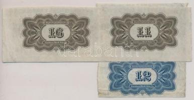 Szovjetunió 1923-1926. 4 1/2%-kal kamatozó részvényhez szelvények 4R 50k-ről (4x) T:III
Soviet Union...