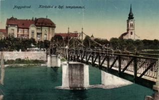 Nagyvárad, Kőrös híd, Református templom / bridge, Calvinist church (fa)