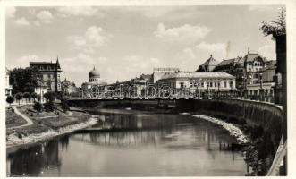 Nagyvárad, Kőrös, Deutsch szövetek, / drapery, bridge, synagogue (fa)
