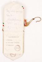 1930 Ludovikás bál táncrendje, 9x7 cm