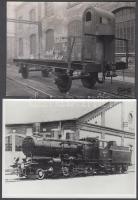 Cca 1940 4 db vagonokról készült fotó, 13×17 cm