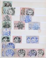 Okmánybélyeg rendező a kezdetektől az 1950-es évekig, nagy mennyiségű anyag kevés osztrákkal 2 berak...