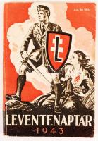 1943 Leventenaptár, készült a magyar leventeifjúság számára, 159p