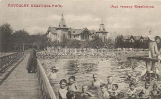 Keszthely, úszóverseny; Vasvári József kiadása