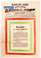 1938 A Csallóközi Hírlap rendkívüli kiadása a Felvidék visszatérte alkalmából