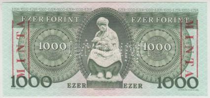 1983. 1000Ft "MINTA" felülnyomással és perforációval "D 00000718" sorszámmal T:I...