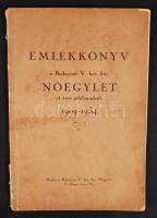 cca 1934 Emlékkönyv a Budapesti V. ker. Izr. Nőegylet 25 éves jubileumáról 1909-1934, 55p