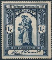 1897 Angol jótékonysági bélyeg 1Sh