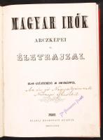 Tóth Lőrincz: Magyar irók arczképei és életrajzai. Első gyüjtemény 40 arczképpel. Pest, 1858. Heckenast Gusztáv. 162 p. 40 lith. t. (oldalszámozáson belül) Korabeli félvászon-kötésben.