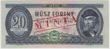 1969. 20Ft "MINTA" felülnyomással és perforációval "C000 - 000965" sorszámmal T:...