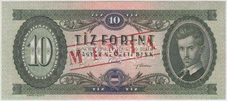 1969. 10Ft "MINTA" felülnyomással és perforációval "A000 - 000716" sorszámmal T:I Adamo F7Ma