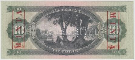 1969. 10Ft "MINTA" felülnyomással és perforációval "A000 - 000716" sorszámmal T:...