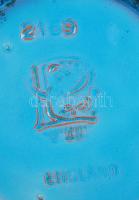 Jelzett angol kerámia kis váza, hibátlan, m:10 cm