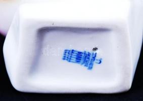 Zsolnay cinege pár, kézzel festett, hibátlan, jelzett, m:11 cm