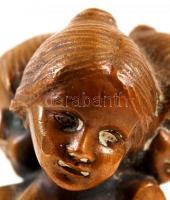 Szecessziós pecsétnyomó, réz, m:10 cm