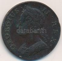 Nagy-Britannia 1743. 1/2P Cu "II. György" T:2- ph. Great Britain 1743. 1/2 Penny "George II" C:VF edge error