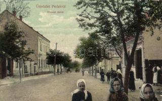 Perlak, Fő utca; Sümegh Gusztáv kiadása / main street