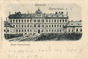 Kaposvár, Állami főgimnázium, Gerő Zsigmond kiadása