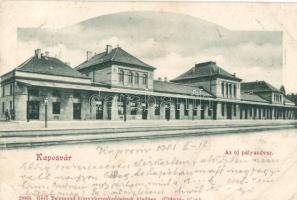 Kaposvár, vasútállomás, Gerő Zsigmond kiadása (EK)