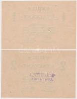 ~1920. "Pester Lloyd" utalvány 1K + 2K bélyegzővel és nélküle T:I