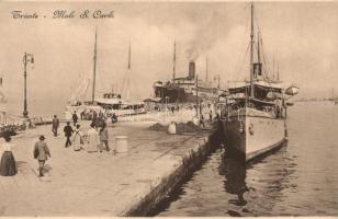 Trieste, Molo S. Carlo, ships