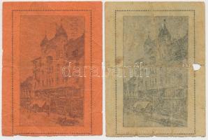 Miskolc ~1920-1930. "Weidlich Pál cég" 20f felülbélyegzéssel + 1K lyukasztással T:III-