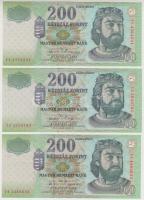 2003-2007. 200Ft klf évszám T:I (az egyiken apró papírtörés)
Adamo F53C, F53E, F53G2