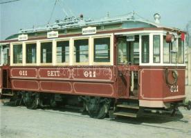 12 db MODERN, magyar, használatlan, villamos témájú motívumlap /12 modern, Hungarian, unused motive ...