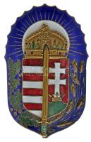 ~1921. "Vitézi Jelvény" zománcozott kitüntetés T:1-,2 Hungary ~1921. "Badge of the Order of Vitéz" enamelled decoration C:AU,XF NMK 334.