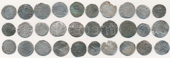 ~1500-1600. Denár Ag tétel, közte Duarius Ag is (30x) T:vegyes