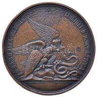 Cári Oroszország / I. Miklós Cár 1849. "Magyarország és Erdély egyesülése" Br emlékérem. Szign.: Fydor Tolstoy / Alexander Lyalin (65mm/114.6g) T:2- ph. Russia / Nicholas I. 1849. "To Commemorate the Pacification of Hungary and transylvania" Br medallion. Sign: Count F. Tolstoy / A. Lyalin (65mm/114.6g) C:VF edge error Diakov (Medals of The Russian Empire) 589.2.