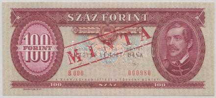 1989. 100Ft "MINTA" perforációval és felülnyomással "B 000 000980" sorozatszámmal T:I Adamo F36Ma