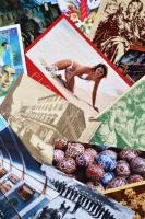 97 db MODERN, főként használatlan motívumlap: reklám és üdvözlő lapok / 97 modern, mostly unused motive postcards, advertisement, greeting cards
