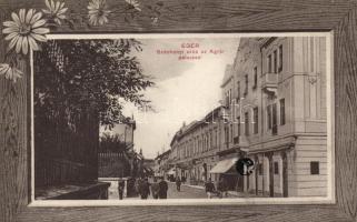 Eger, Széchenyi utca, Agrár palota; floral