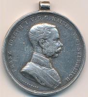 1914. "Ferenc József II. osztályú Ezüst Vitézségi Érem" Ag kitüntetés mellszalag és fémjel...