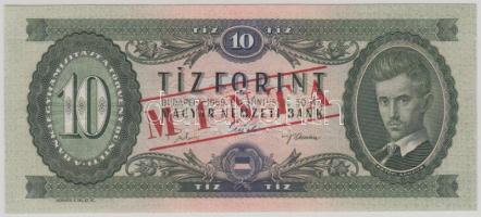 1969. 10Ft "MINTA" perforációval és felülnyomással "A 000 000558" sorozatszámmal T:I Adamo F7Ma