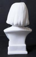 Herendi Liszt mellszobor, fehér mázas, jelzett, hibátlan, m:22,5 cm