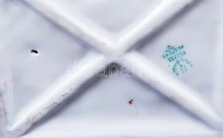 Hollóházi porcelán akt, kézzel festett, jelzett, hibátlan, foltos, m:30 cm/Hand painted Hollóházi po...