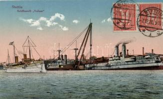 Szczecin, Stettin; Schiffswerft 'Vulkan' / ship factory