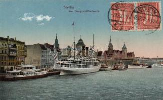 Szczecin, Stettin, am Dampfschiffbollwerk / bulwark
