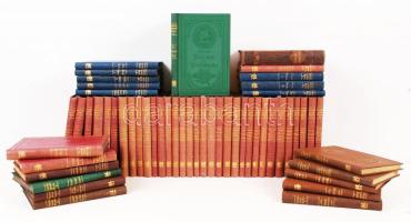 Gotta'sche Bibliothek der Weltgeschichte 52 db a sorozatból, Aranyozott egészvászon kötésben / 52 pieces from the set in full linen binding