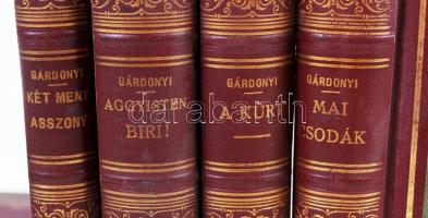 Gárdonyi Géza sorozat 7 db kötete. Bp., Dick Manó,  Aranyozott egészvászon kötésben