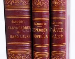 Gárdonyi Géza sorozat 7 db kötete. Bp., Dick Manó,  Aranyozott egészvászon kötésben