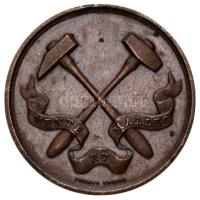 Nagy Britannia / London 1888. "IV. Nemzetközi Geologiai Kongresszus" Br emlékérem. Szign.: Pinches (24mm/5.66g) T:2,2- fülnyom Great Britain / London 1888. "4th International Geological Congress" commemorative Br medallion. Sign: Pinches (24mm/5.66g) C:aXF,VF ear mark