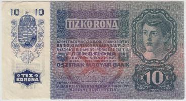 1915. 10K felülbélyegzés nélkül T:II- Adamo K11